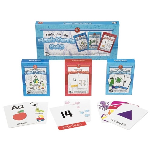 Learning Can Be Fun - Early Learning Flash Cards (set of 3) (DAMAGED BOX)