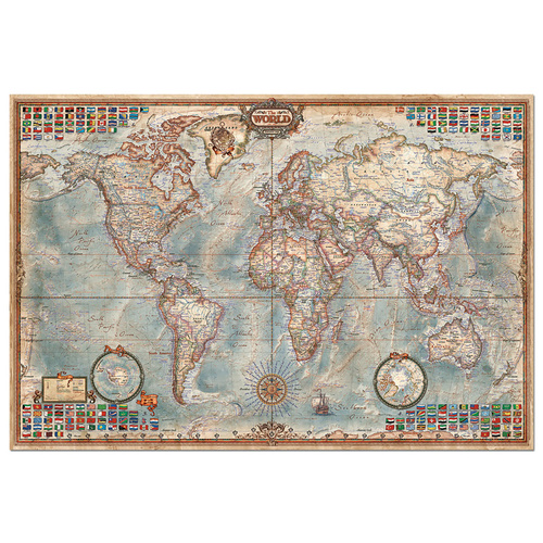 Educa - The World, Executive Map Puzzle 4000pc