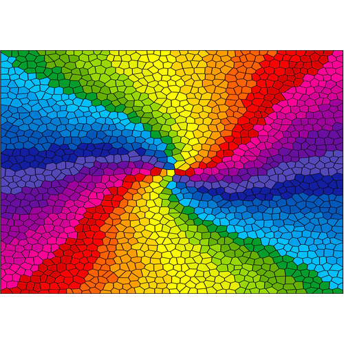 Enjoy - Stained Glass Rainbow Burst Puzzle 1000pc