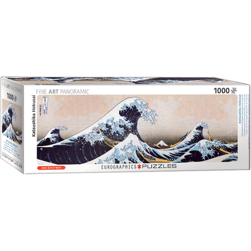 Eurographics - Great Wave of Kanagawa Panoramic Puzzle 1000pc