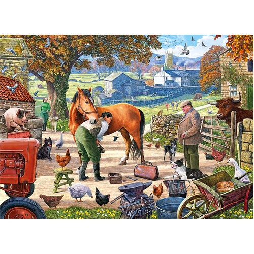 Gibsons - Farrier On The Farm Large Piece Puzzle 250pc