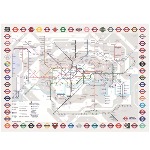 Gibsons - London Tube Map Puzzle 1000pc