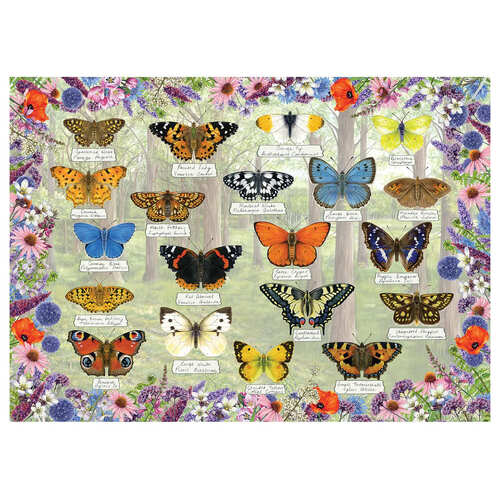 Gibsons - Beautiful Butterflies Puzzle 1000pc