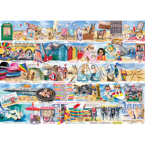 Gibsons - Deckchairs and Donkeys Puzzle 1000pc