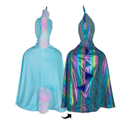 Great Pretenders - Reversible Unicorn & Dragon Cape - Size 5-6