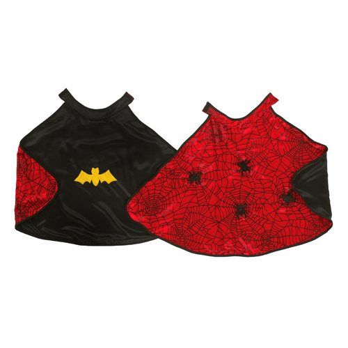 Great Pretenders - Reversible Spider & Bat Cape with Mask - Size 4-6