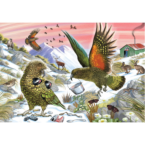 Holdson - Treasures of Aoteroa - Kea Treasures Large Piece Puzzle 300pc