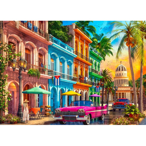 Holdson - Travel Abroad - Havana Sunset Puzzle 1000pc