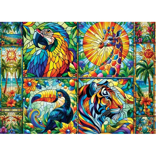 JaCaRou - Stained Glass Jungle Puzzle 1000pc