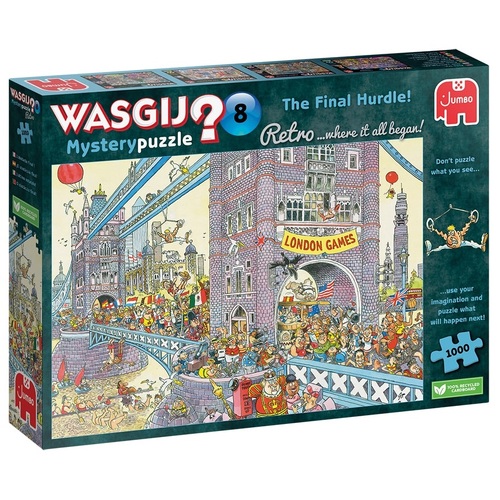 Jumbo - WASGIJ? Retro Mystery 8 The Final Hurdle Puzzle 1000pc