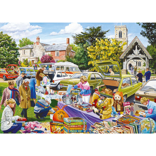 Jumbo - Village Church Car Boot Sale Puzzle 500pc