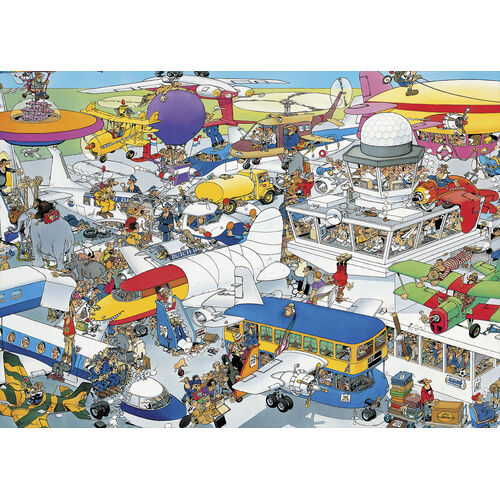 Jumbo - Jan Van Haasteren Busy Airport Puzzle 1000pc