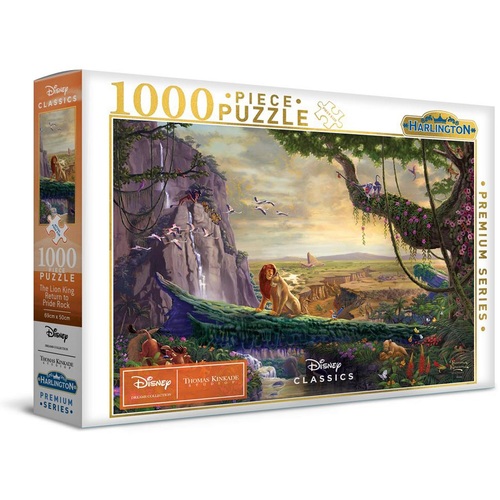 Harlington - Thomas Kinkade Disney - The Lion King Return to Pride Rock Puzzle 1000pc