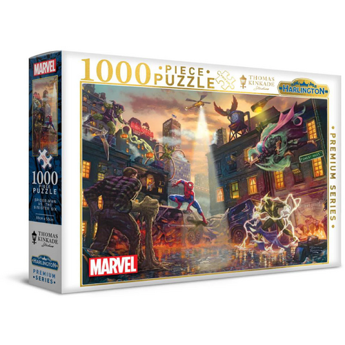 Harlington - Thomas Kinkade Marvel - Spider-Man vs The Sinister Six Puzzle 1000pc