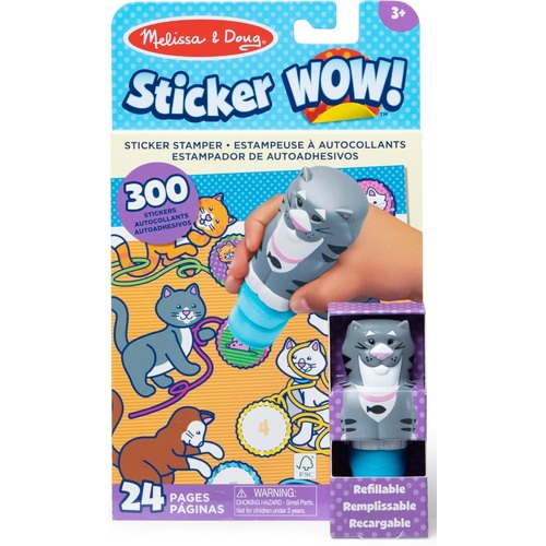 Melisssa & Doug - Sticker WOW! Sticker Stamper & Activity Pad - Cat