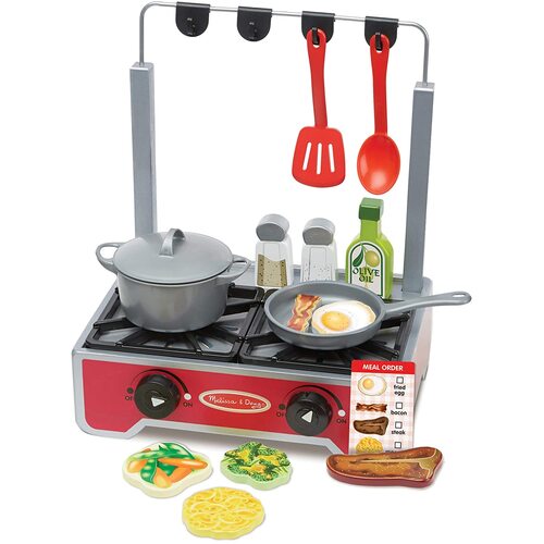 Melissa & Doug - Deluxe Wooden Cooktop Set