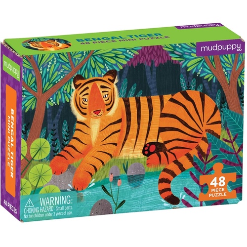 Mudpuppy - Mini Puzzle - Bengal Tiger 48pc (DAMAGED BOX)