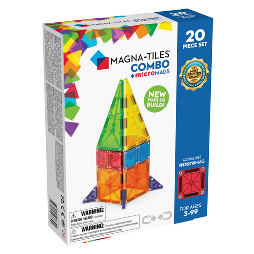 Magna-Tiles - Combo + microMAGS - 20 Piece Set