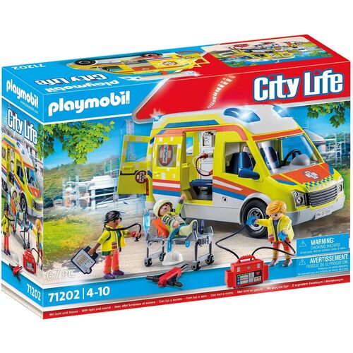 Playmobil - Ambulance with Lights and Sound 71202