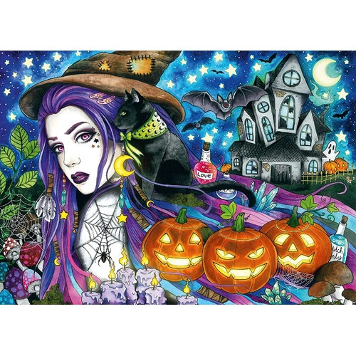 Ravensburger - Halloween Magic Puzzle 1000pc