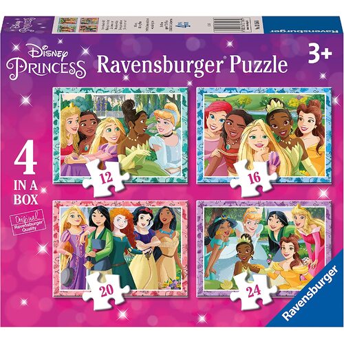 Ravensburger - Disney Princess Collection 4 Puzzles in a Box