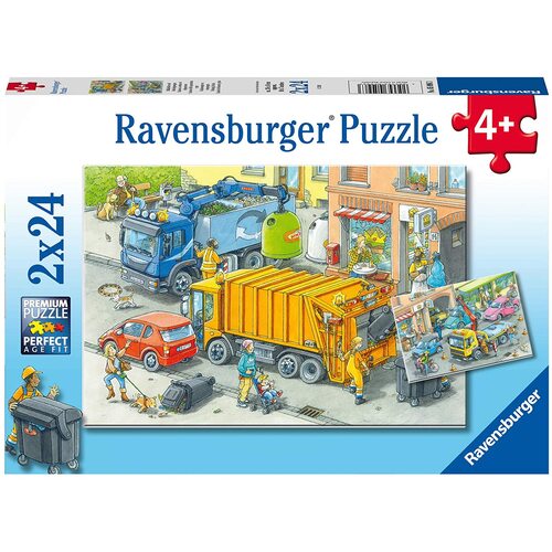 Ravensburger - Working Trucks Puzzle 2x24pc