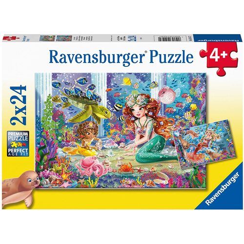 Ravensburger - Mermaid Tea Party Puzzle 2x24pc