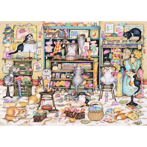 Ravensburger - Crazy Cats: Haberdashery Puzzle 1000pc