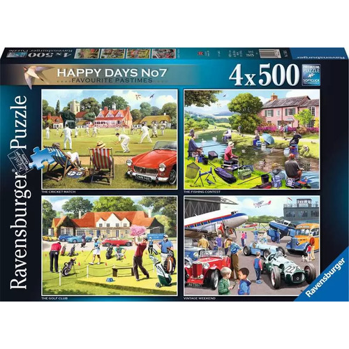 Ravensburger - Favourite Pastimes Puzzle 4x500pc