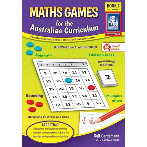 Maths Games for the Australian Curriculum Book 2 (Years 2 & 3)