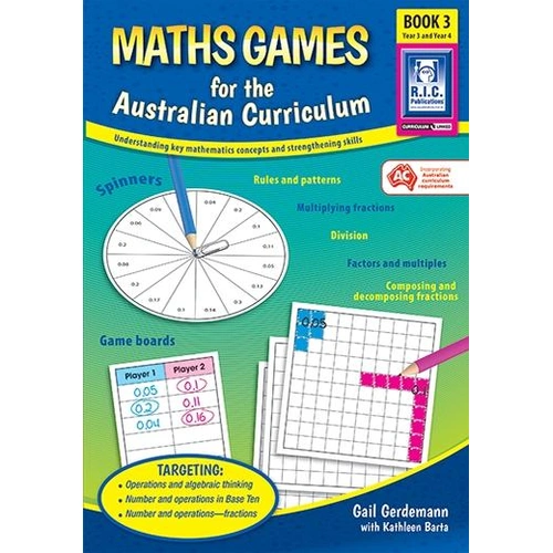 Maths Games for the Australian Curriculum Book 3 (Years 3 & 4)