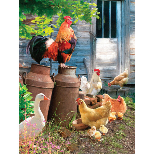 Sunsout - Hen Run Puzzle 1000pc