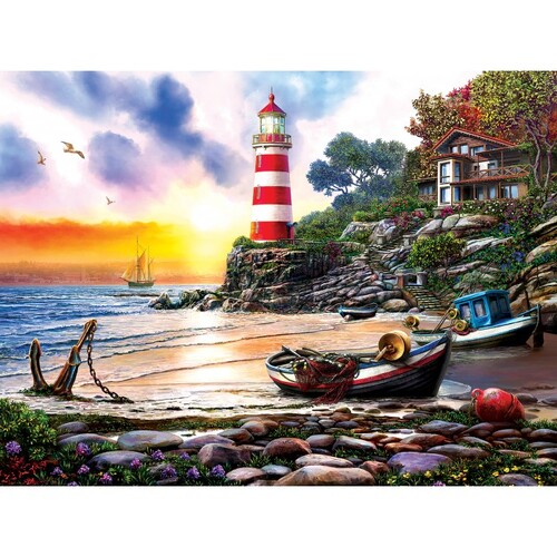 Sunsout - Lighthouse Harbour Puzzle 1000pc