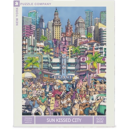 New York Puzzle Company - Sunkissed City Puzzle 500pc